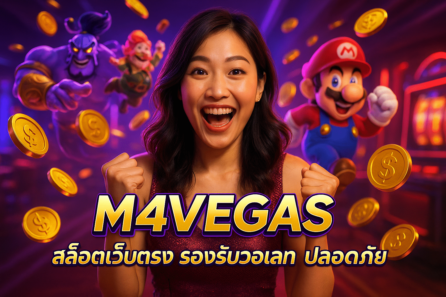 M4VEGAS สล็อตเว็บตรง รองรับวอเลท ปลอดภัย