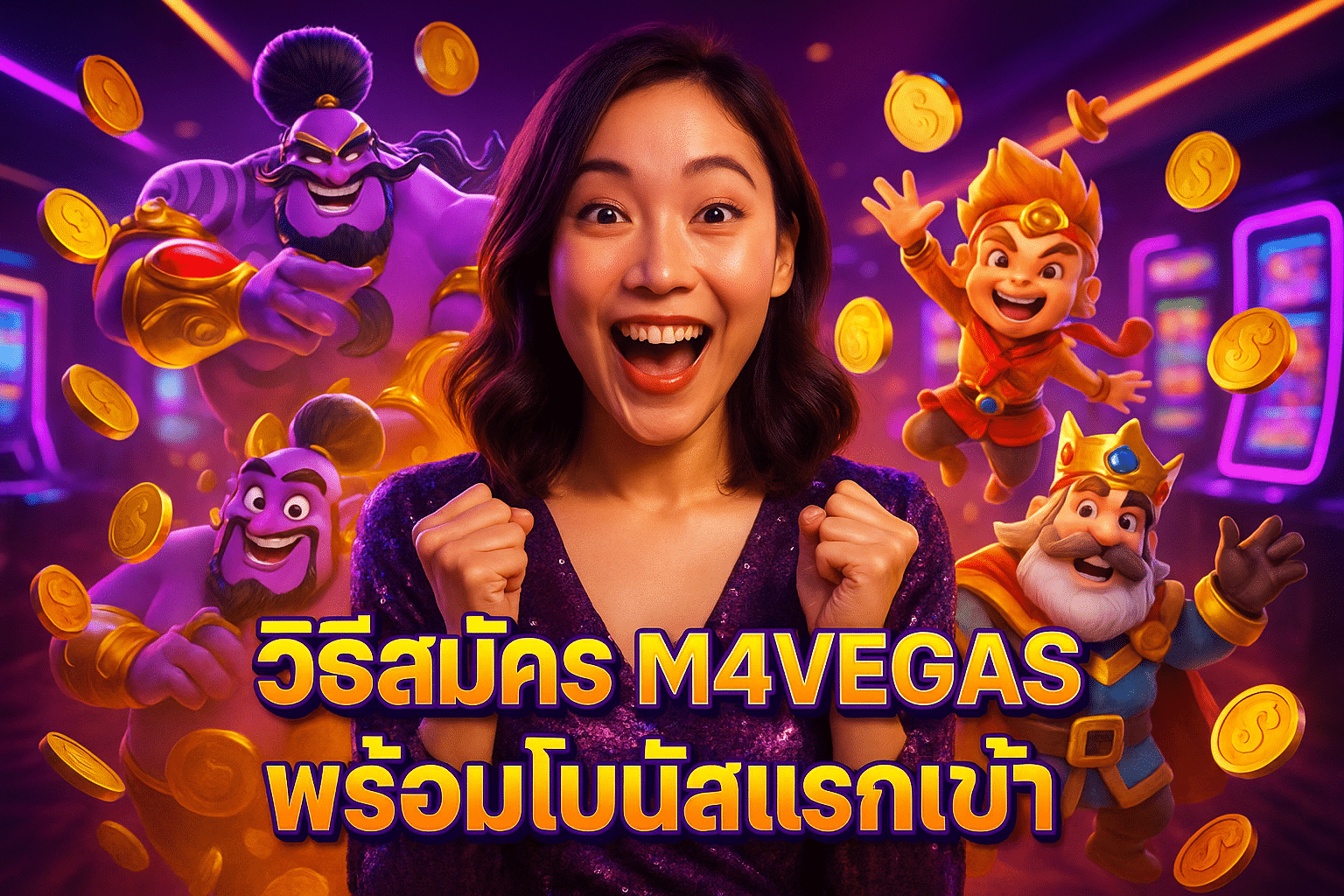 วิธีสมัคร M4VEGAS พร้อมโบนัสแรกเข้า