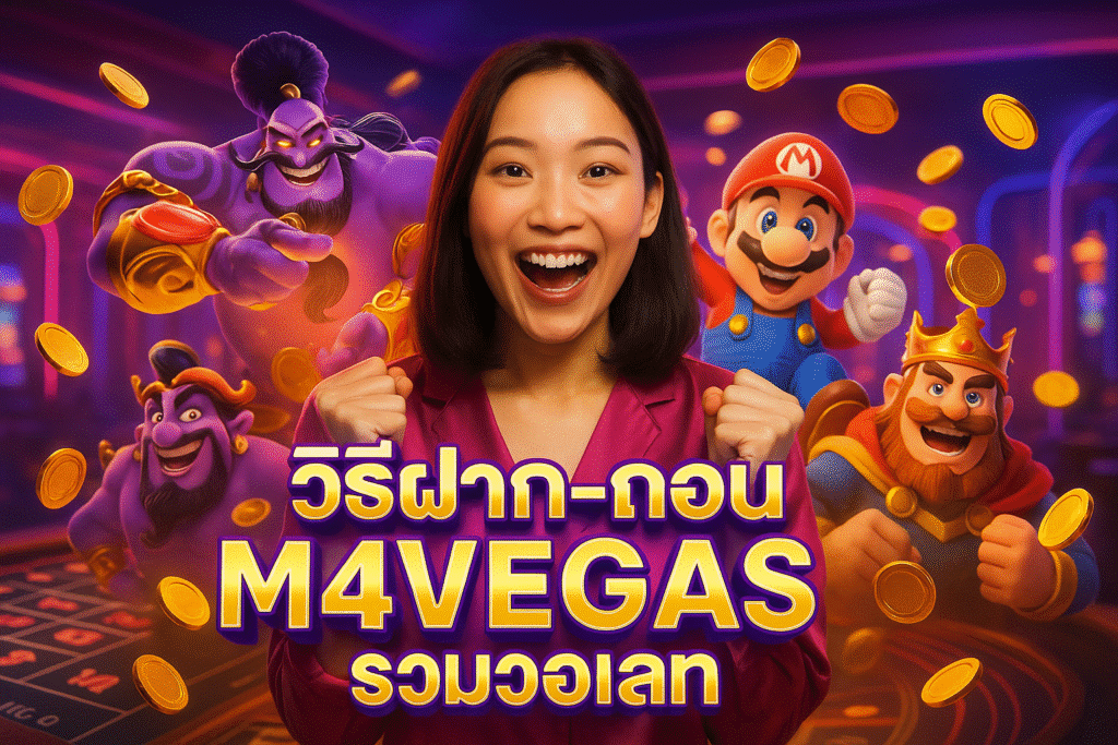 วิธีฝาก-ถอน M4VEGAS รวมวอเลท