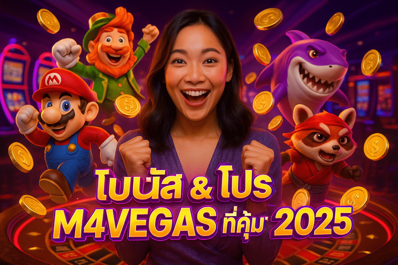 โบนัส & โปร M4VEGAS ที่คุ้มที่สุด 2025