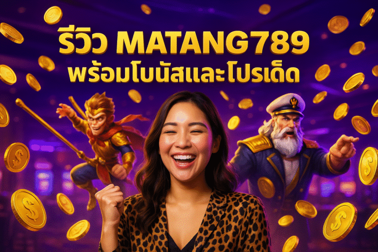 รีวิว MATANG789 พร้อมโบนัสและโปรเด็ด